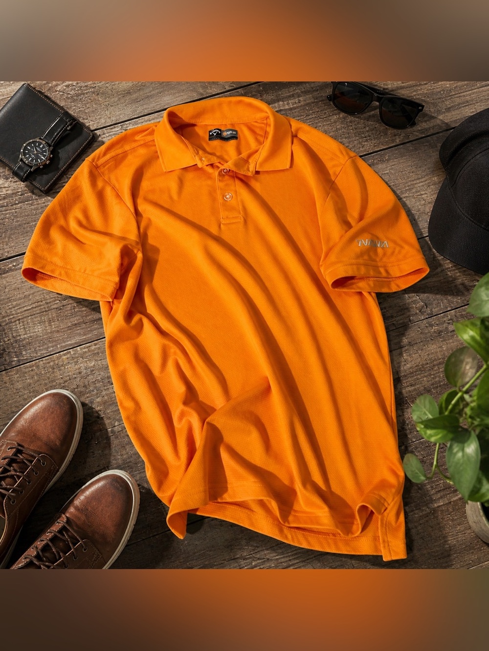 Callaway Men’s Orange Polo Shirt Size XL